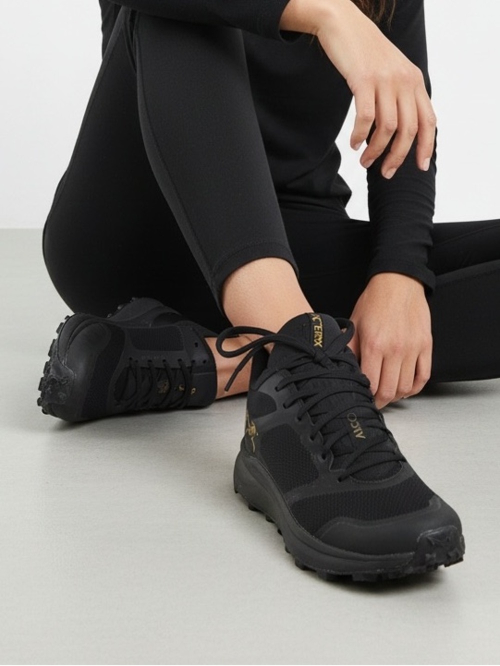 ARC’TERYX NORVAN LD 3 GORE-TEX Vibram Sole Woman Black Trail Sneakers Size 7.5